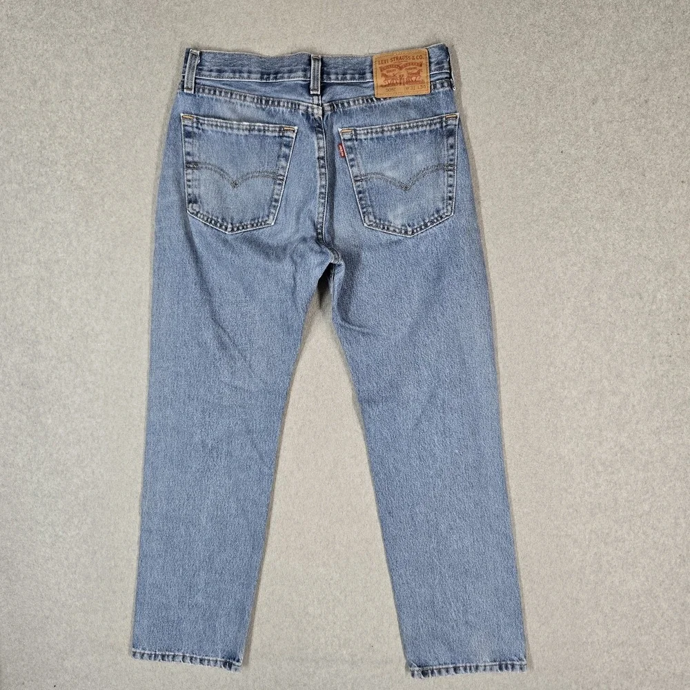 Levi's 505 Men Jeans 31X30 Blue Denim Regular Fit Straight Leg 30
